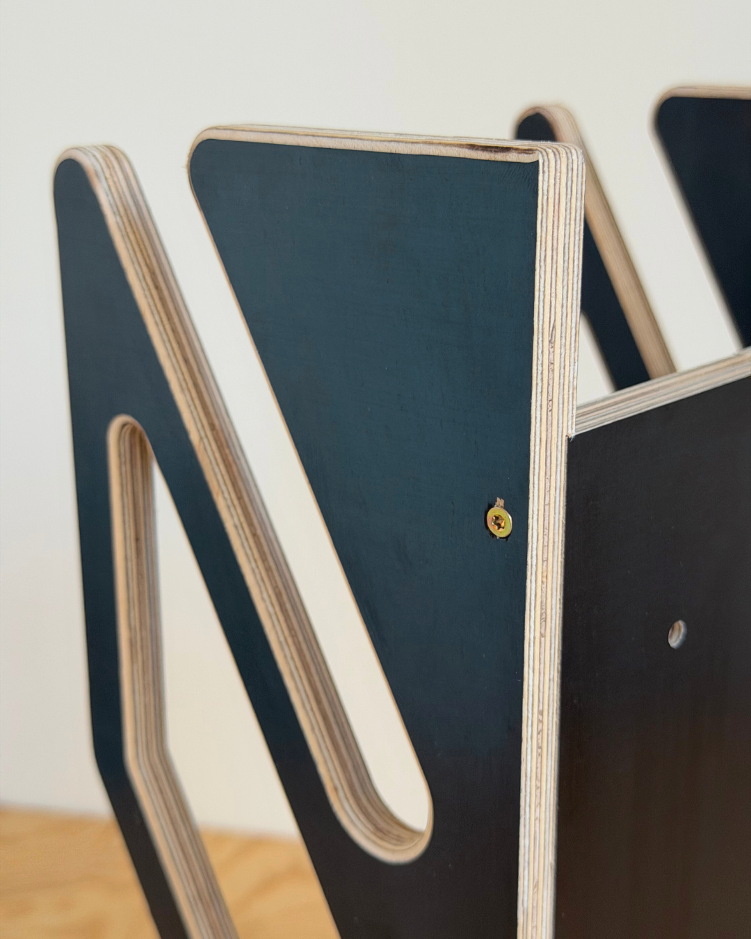 Black Wall Rack for 2 Skateboards