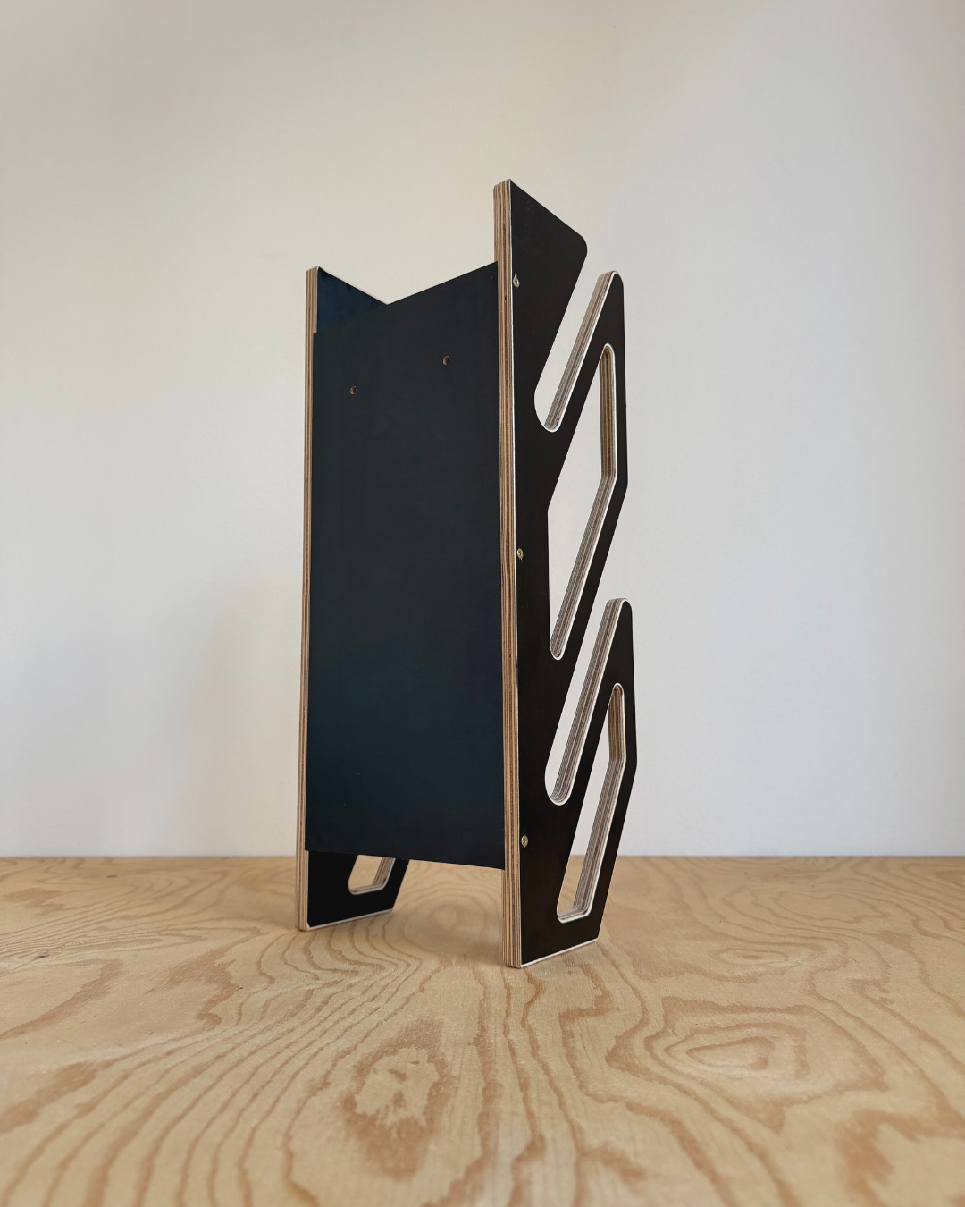 Black Wall Rack for 2 Skateboards