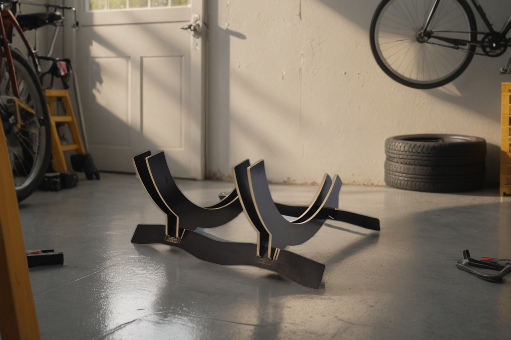 Adjustable stand for 2 bicycles