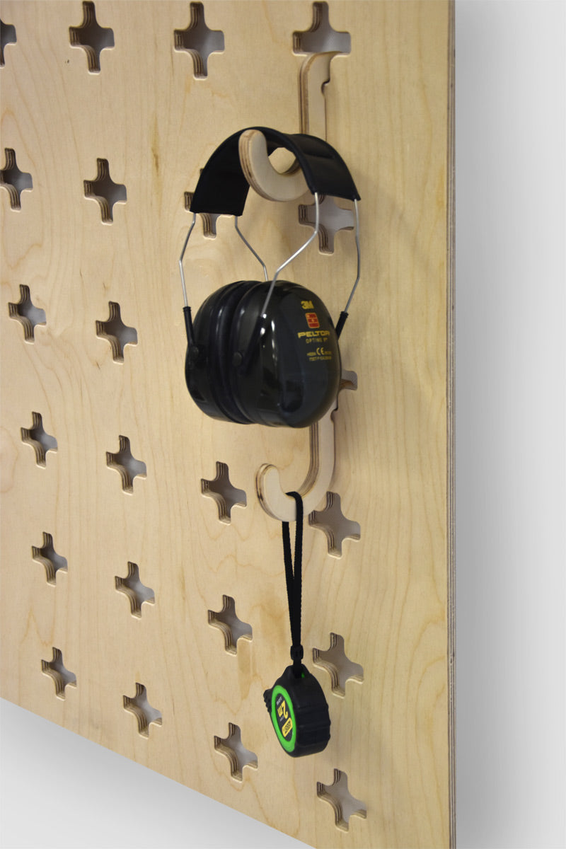 Workshop wall set with accessories – hooks, screwdriver holder and drill holder